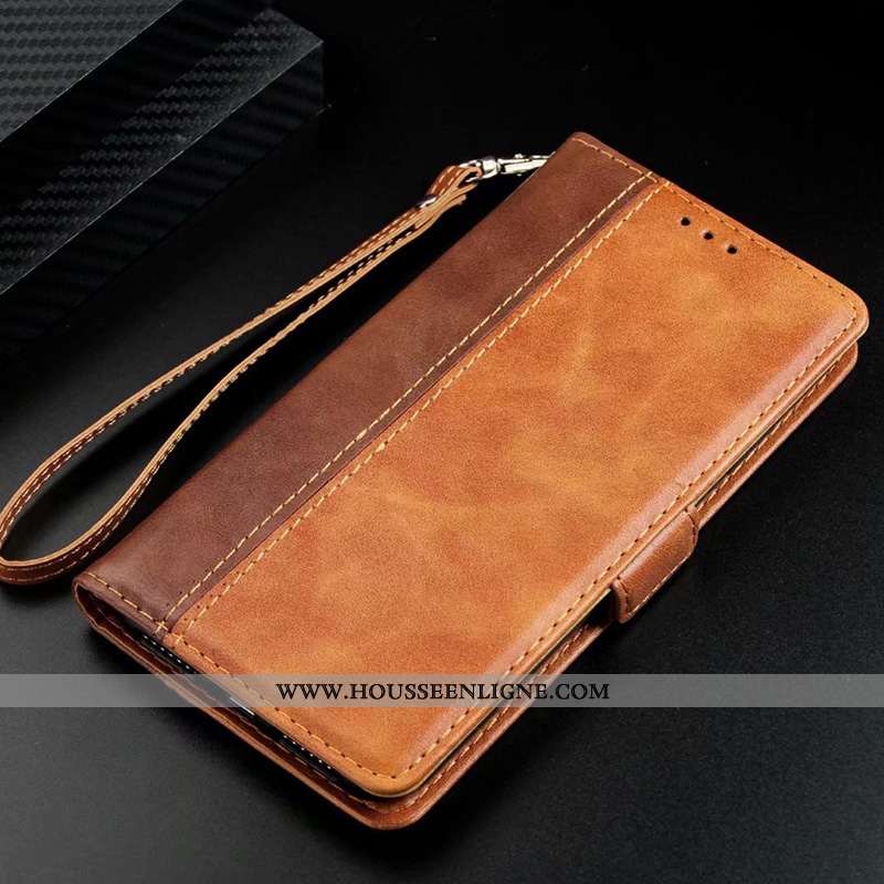 Housse Samsung Galaxy S20 Cuir Cuir Véritable Boucle Plier Téléphone Portable Étui Coque Khaki
