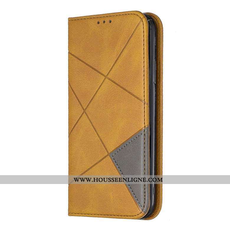 Housse Samsung Galaxy S20 Cuir Protection Jaune Coque Business Étui Étoile