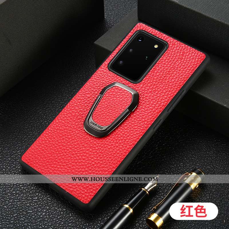 Housse Samsung Galaxy S20+ Cuir Protection Téléphone Portable Étui Support Luxe Tout Compris Marron