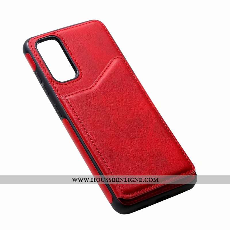 Housse Samsung Galaxy S20 Cuir Étui Téléphone Portable Étoile Coque Carte Rose