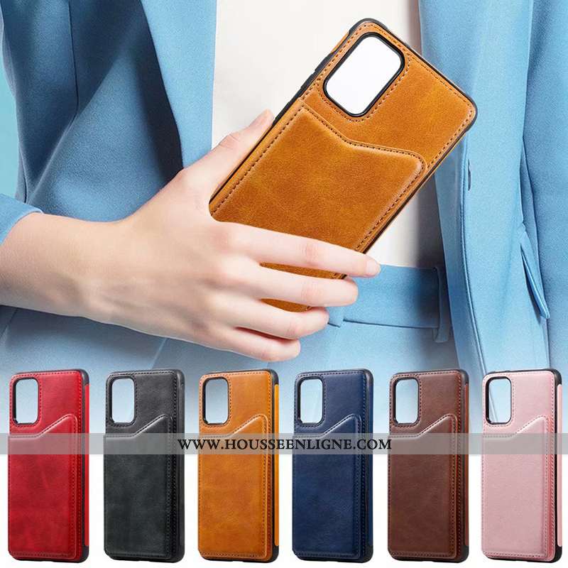 Housse Samsung Galaxy S20 Cuir Étui Téléphone Portable Étoile Coque Carte Rose