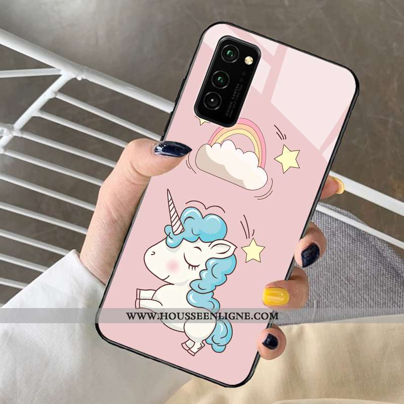 Housse Samsung Galaxy S20 Dessin Animé Verre Étoile Net Rouge Téléphone Portable Coque Rose