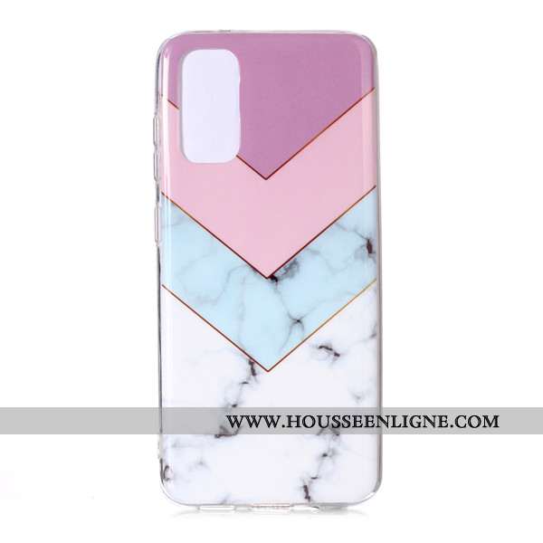 Housse Samsung Galaxy S20 Dessin Animé Étoile Téléphone Portable Grand Étui Coque Incassable Rose