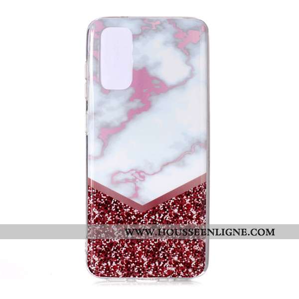 Housse Samsung Galaxy S20 Dessin Animé Étoile Téléphone Portable Grand Étui Coque Incassable Rose