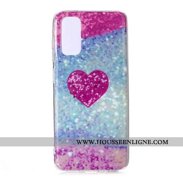 Housse Samsung Galaxy S20 Dessin Animé Étoile Téléphone Portable Grand Étui Coque Incassable Rose