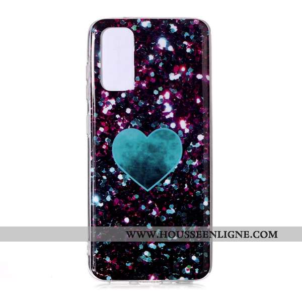 Housse Samsung Galaxy S20 Dessin Animé Étoile Téléphone Portable Grand Étui Coque Incassable Rose