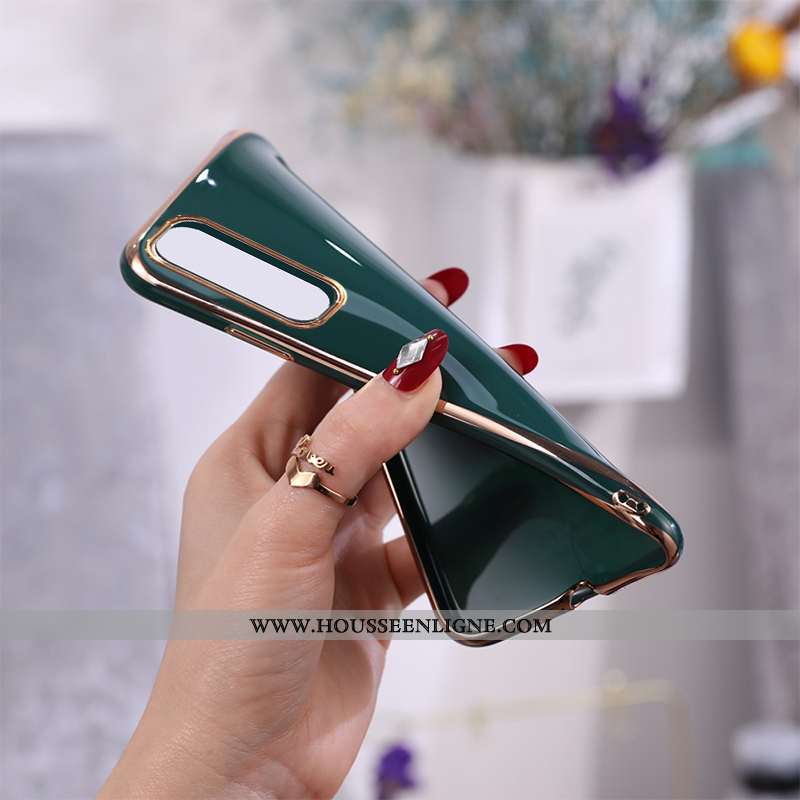 Housse Samsung Galaxy S20 Fluide Doux Étoile Incassable Vert Couleur Unie Coque Téléphone Portable V