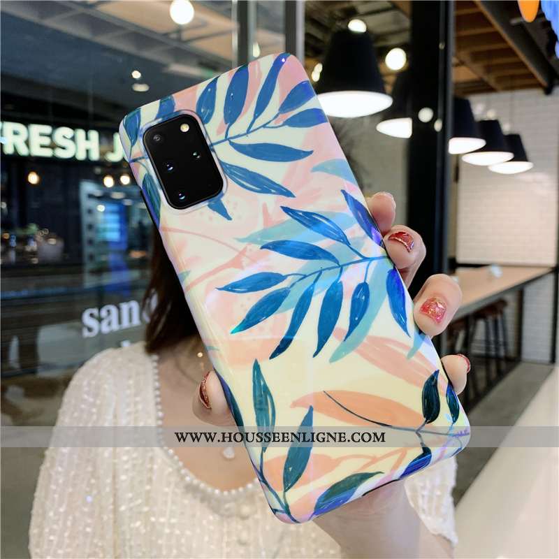 Housse Samsung Galaxy S20+ Luxe Personnalité Fluide Doux Net Rouge Frais Coque Vent Bleu