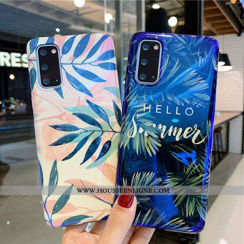 Housse Samsung Galaxy S20+ Luxe Personnalité Fluide Doux Net Rouge Frais Coque Vent Bleu