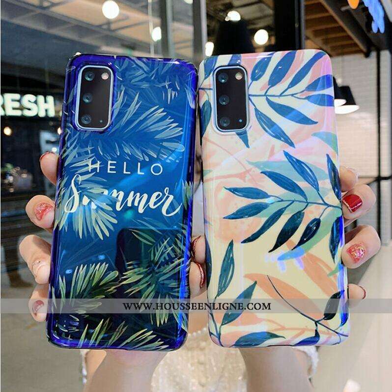 Housse Samsung Galaxy S20+ Luxe Personnalité Fluide Doux Net Rouge Frais Coque Vent Bleu