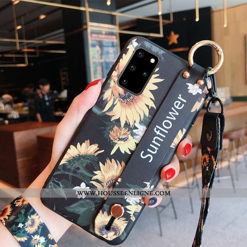 Housse Samsung Galaxy S20+ Personnalité Créatif Petit Noir Nouveau Étui Téléphone Portable
