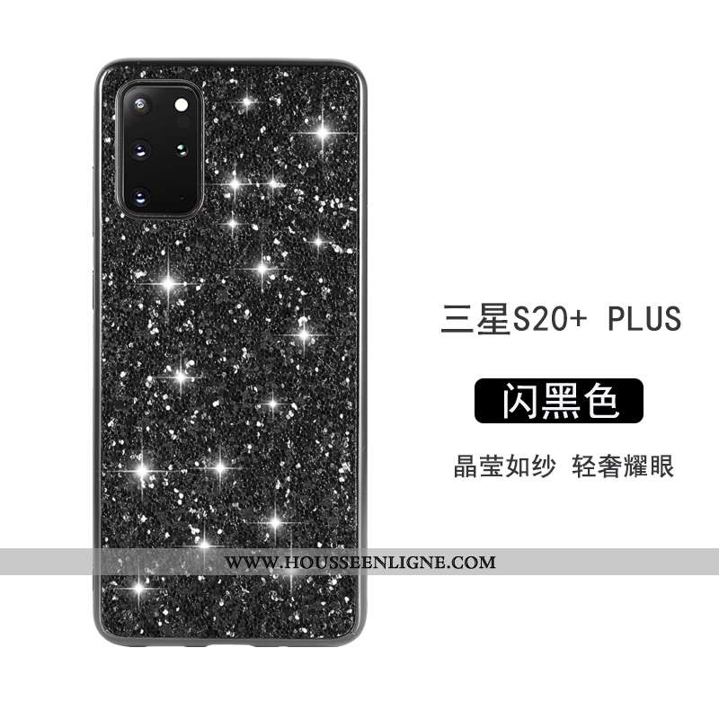 Housse Samsung Galaxy S20+ Personnalité Créatif Tout Compris Étoile Coque Légère Luxe Rouge