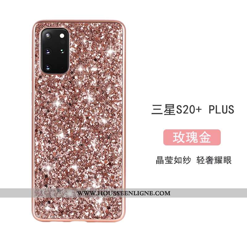 Housse Samsung Galaxy S20+ Personnalité Créatif Tout Compris Étoile Coque Légère Luxe Rouge