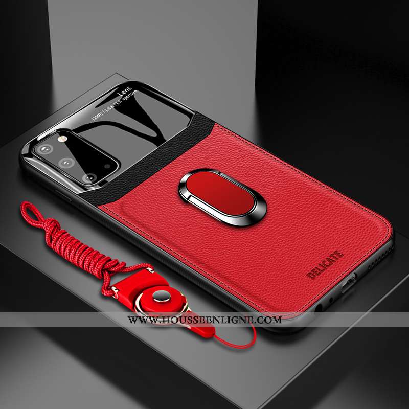 Housse Samsung Galaxy S20 Protection Cuir Étoile Coque Silicone Étui Téléphone Portable Bleu Foncé
