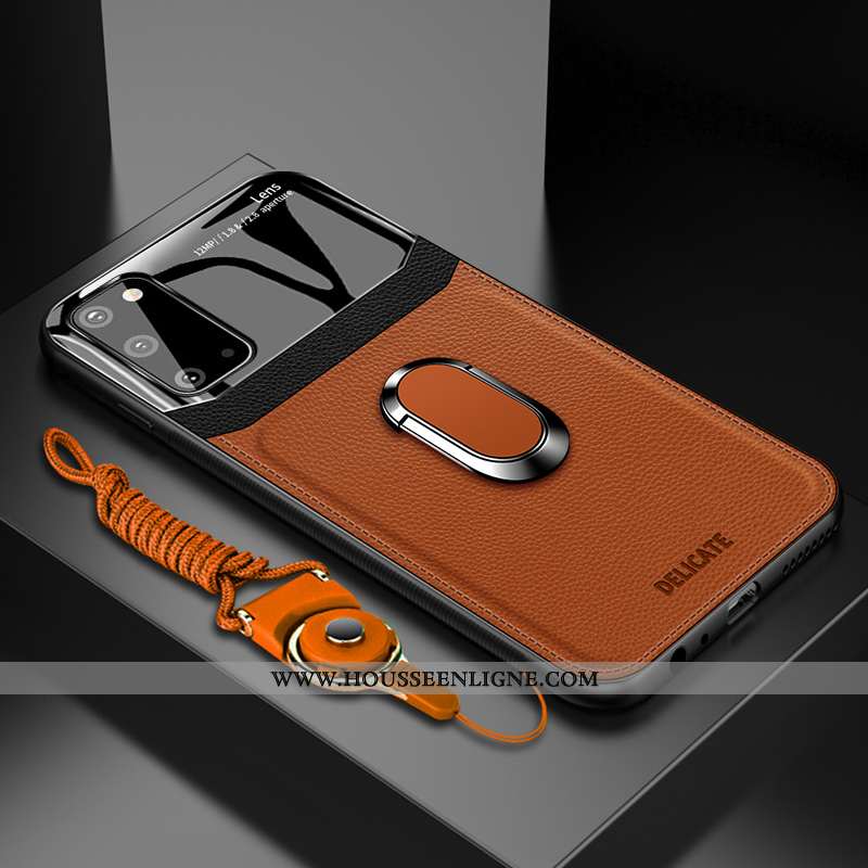 Housse Samsung Galaxy S20 Protection Cuir Étoile Coque Silicone Étui Téléphone Portable Bleu Foncé