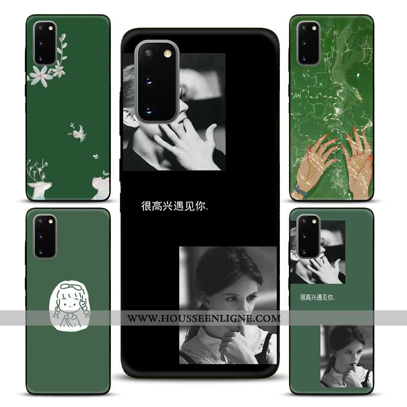 Housse Samsung Galaxy S20 Protection Dessin Animé Étui Tendance Coque Incassable Téléphone Portable 