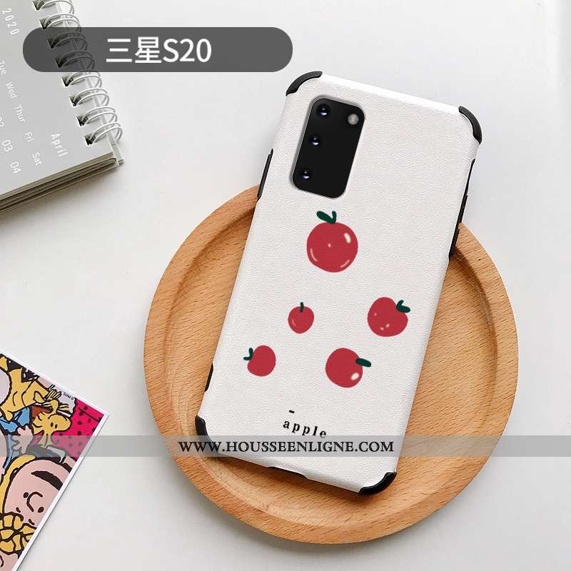 Housse Samsung Galaxy S20 Protection Personnalité Net Rouge Soie Mulberry Dessin Animé Frais Incassa