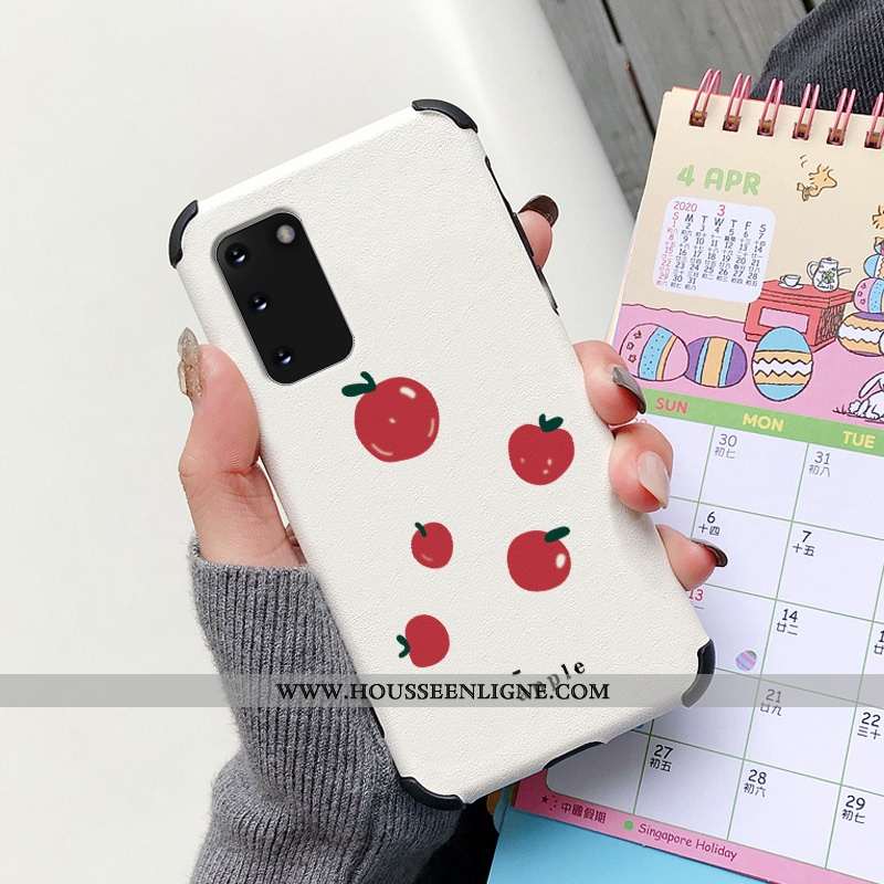 Housse Samsung Galaxy S20 Protection Personnalité Net Rouge Soie Mulberry Dessin Animé Frais Incassa