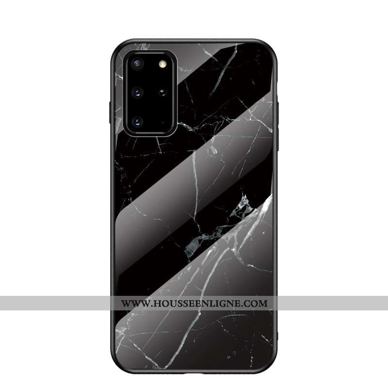 Housse Samsung Galaxy S20+ Tendance Fluide Doux Étui Verre Grand Difficile Peinture Rouge