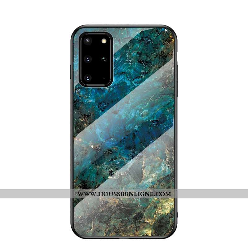 Housse Samsung Galaxy S20+ Tendance Fluide Doux Étui Verre Grand Difficile Peinture Rouge
