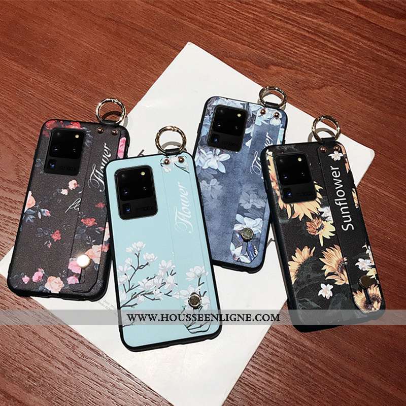 Housse Samsung Galaxy S20 Ultra Créatif Fluide Doux Étoile Téléphone Portable Bleu Personnalité Étui