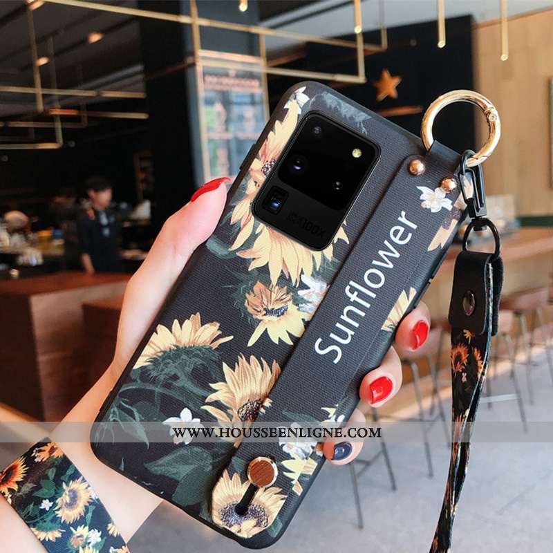 Housse Samsung Galaxy S20 Ultra Créatif Fluide Doux Étoile Téléphone Portable Bleu Personnalité Étui