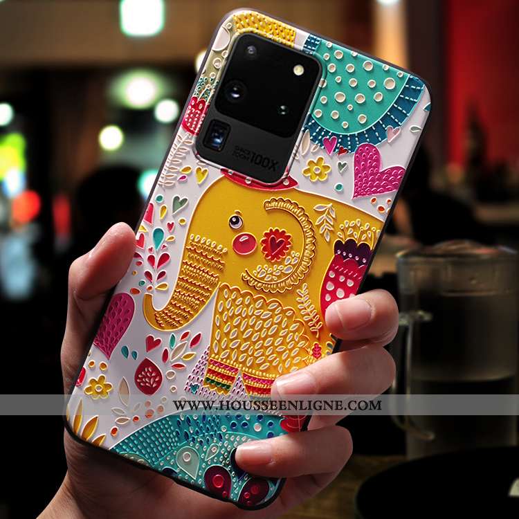 Housse Samsung Galaxy S20 Ultra Fluide Doux Silicone Coque Délavé En Daim Légère Ultra Tendance Rose