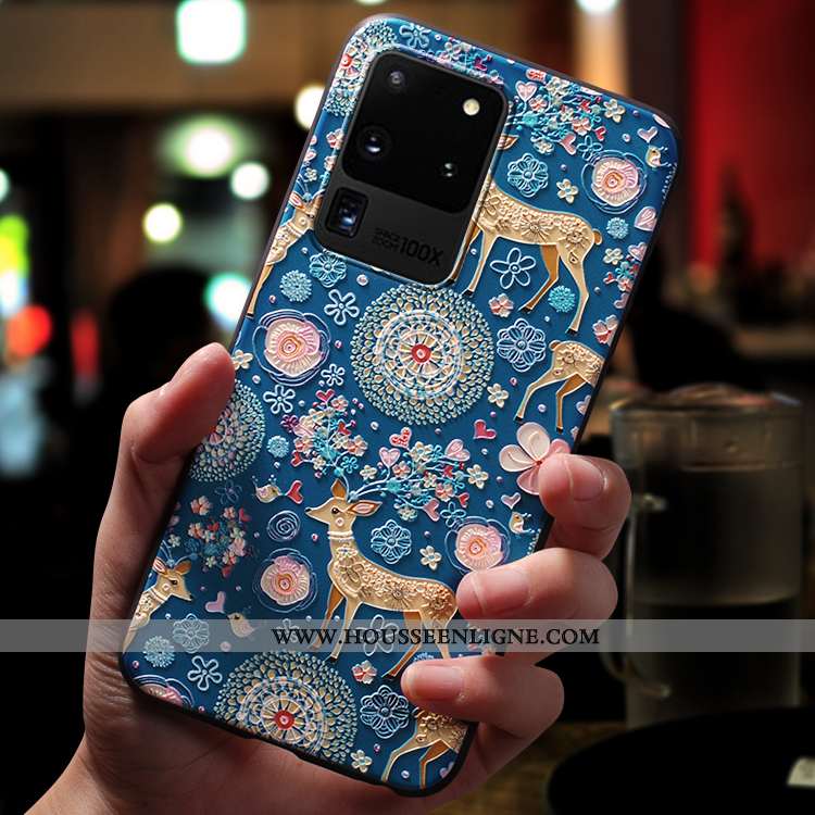 Housse Samsung Galaxy S20 Ultra Fluide Doux Silicone Coque Délavé En Daim Légère Ultra Tendance Rose