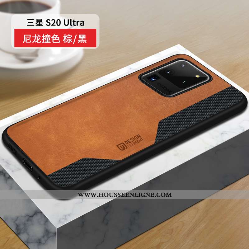 Housse Samsung Galaxy S20 Ultra Silicone Protection Téléphone Portable Étoile Rouge Étui Coque