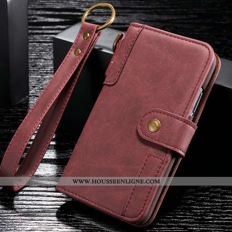 Housse Samsung Galaxy S6 Cuir Véritable Étui Incassable Rouge Tout Compris Étoile Luxe