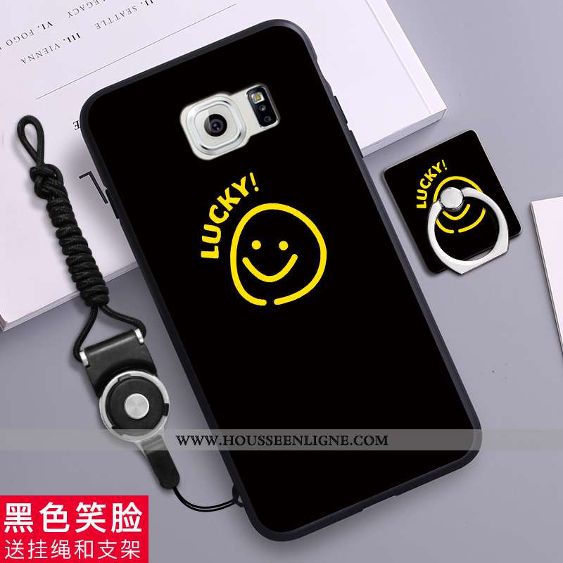 Housse Samsung Galaxy S6 Délavé En Daim Créatif Téléphone Portable Protection Étui Silicone Étoile B