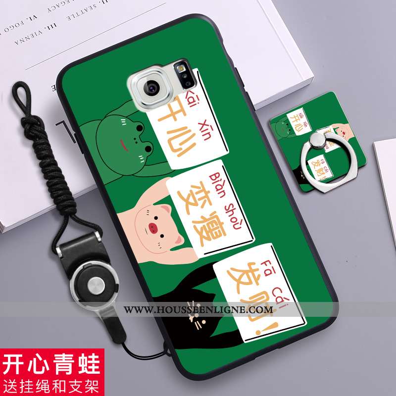 Housse Samsung Galaxy S6 Délavé En Daim Créatif Téléphone Portable Protection Étui Silicone Étoile B