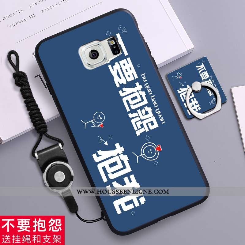 Housse Samsung Galaxy S6 Délavé En Daim Créatif Téléphone Portable Protection Étui Silicone Étoile B