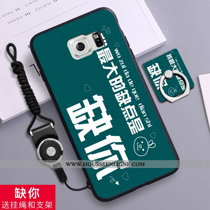 Housse Samsung Galaxy S6 Délavé En Daim Créatif Téléphone Portable Protection Étui Silicone Étoile B