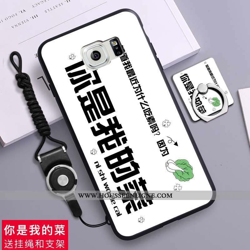 Housse Samsung Galaxy S6 Délavé En Daim Créatif Téléphone Portable Protection Étui Silicone Étoile B