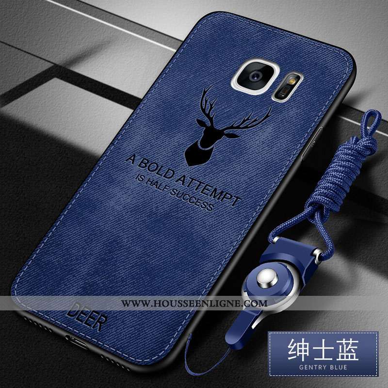 Housse Samsung Galaxy S6 Edge Protection Tendance Étui Coque Gris Étoile Fluide Doux