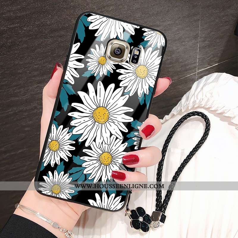 Housse Samsung Galaxy S6 Edge Protection Verre Incassable Étoile Étui Tournesol Téléphone Portable N