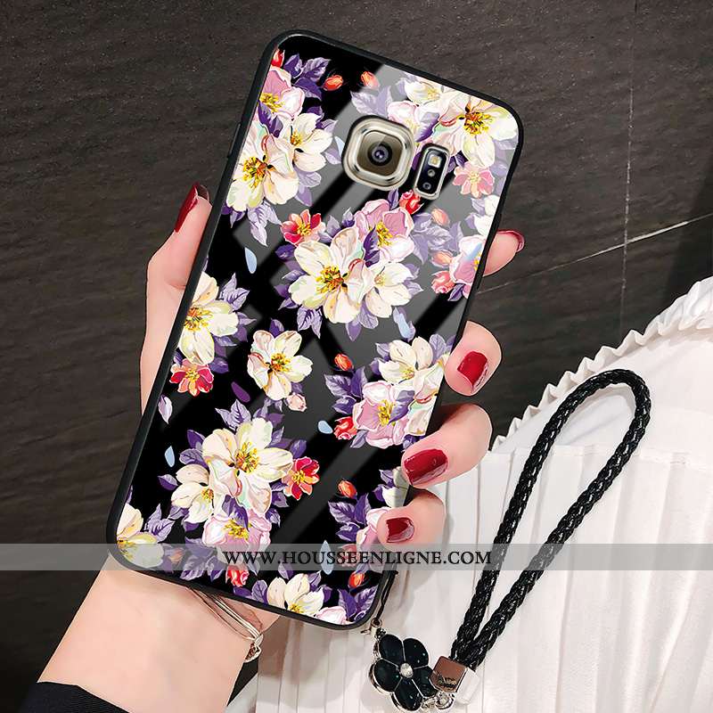 Housse Samsung Galaxy S6 Edge Protection Verre Incassable Étoile Étui Tournesol Téléphone Portable N