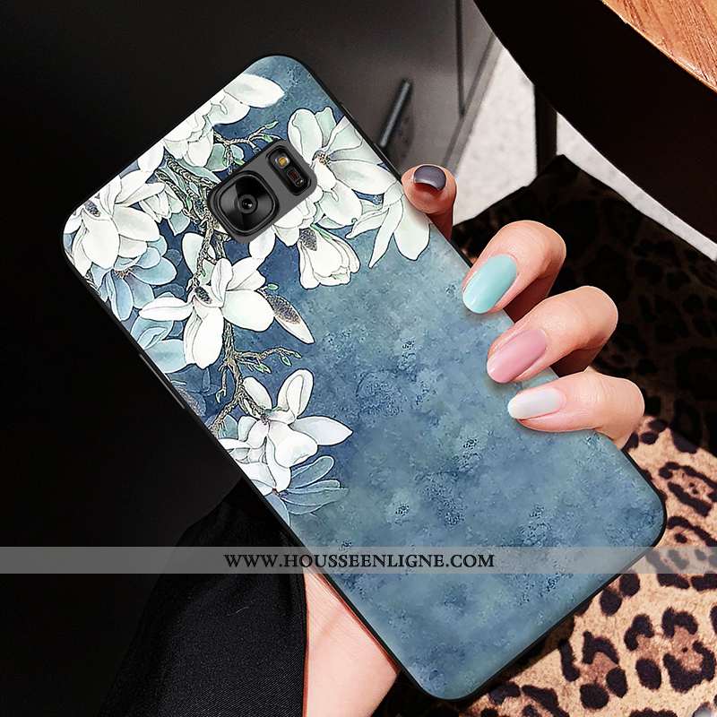 Housse Samsung Galaxy S6 Edge Silicone Dessin Animé Fluide Doux Étui Étoile Amoureux Coque Blanche