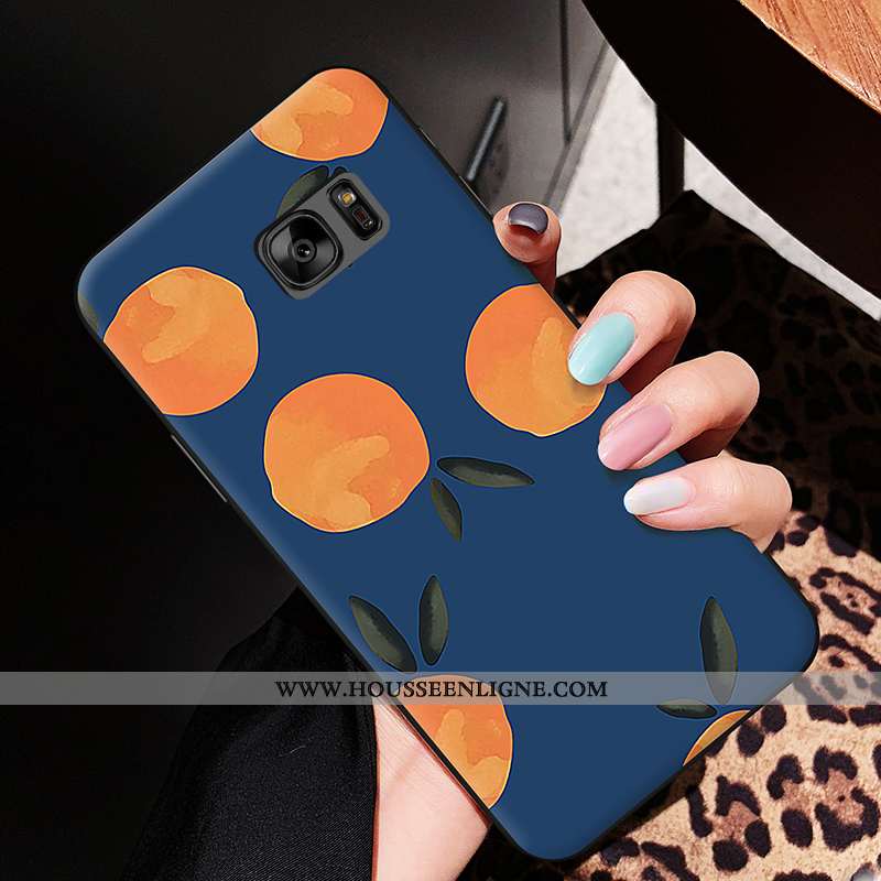 Housse Samsung Galaxy S6 Edge Silicone Dessin Animé Fluide Doux Étui Étoile Amoureux Coque Blanche