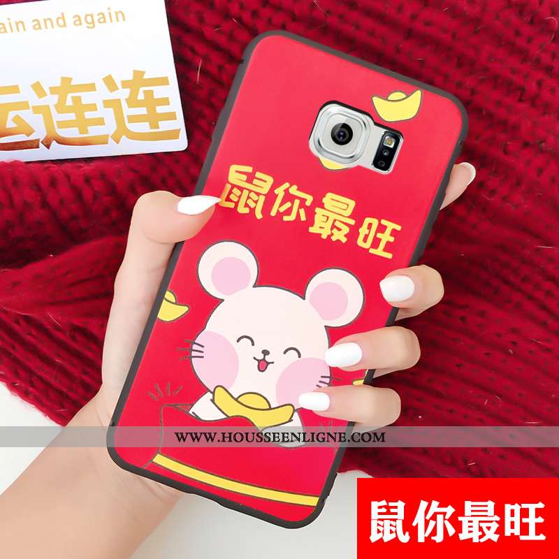 Housse Samsung Galaxy S6 Fluide Doux Protection Étui Coque Dessin Animé Membrane Téléphone Portable 