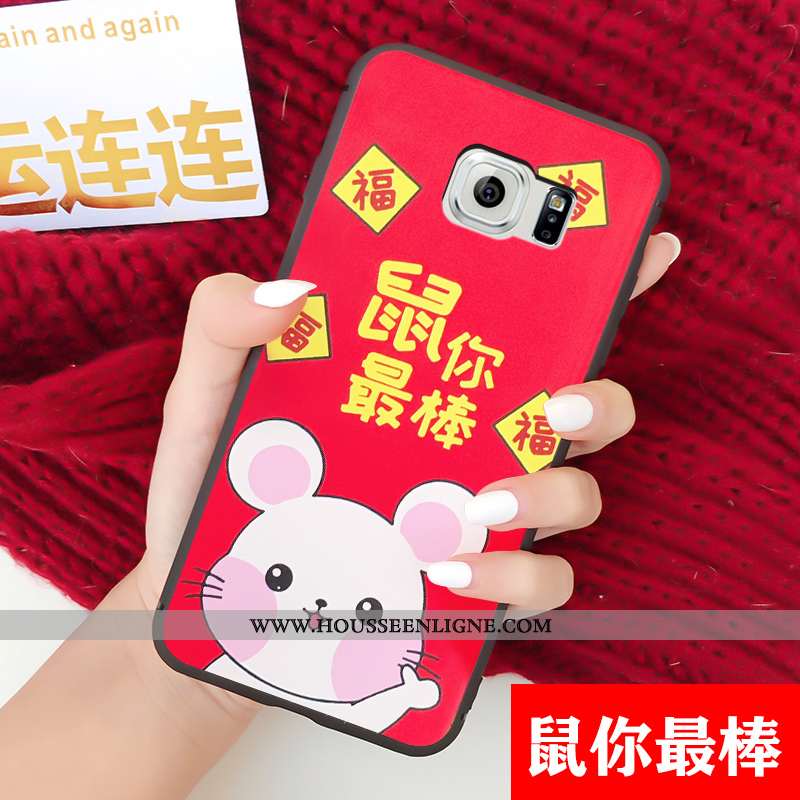 Housse Samsung Galaxy S6 Fluide Doux Protection Étui Coque Dessin Animé Membrane Téléphone Portable 