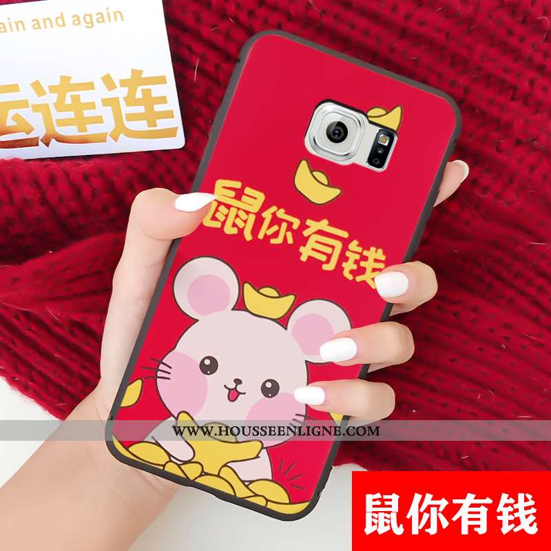 Housse Samsung Galaxy S6 Fluide Doux Protection Étui Coque Dessin Animé Membrane Téléphone Portable 