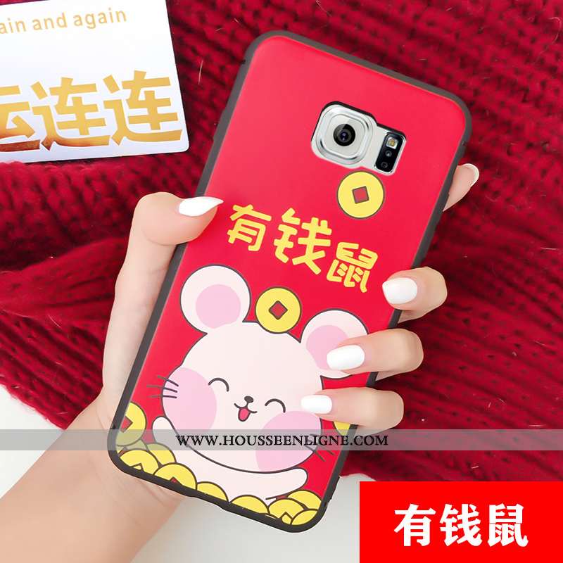 Housse Samsung Galaxy S6 Fluide Doux Protection Étui Coque Dessin Animé Membrane Téléphone Portable 