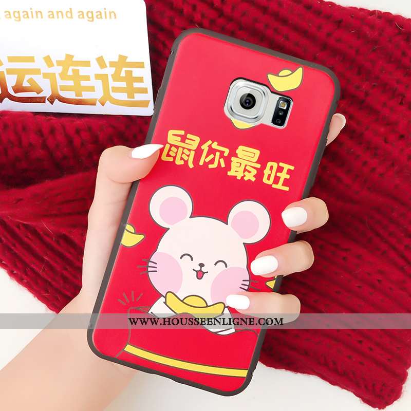 Housse Samsung Galaxy S6 Fluide Doux Protection Étui Coque Dessin Animé Membrane Téléphone Portable 