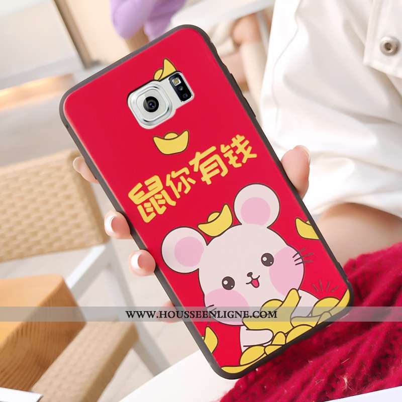 Housse Samsung Galaxy S6 Fluide Doux Protection Étui Coque Dessin Animé Membrane Téléphone Portable 
