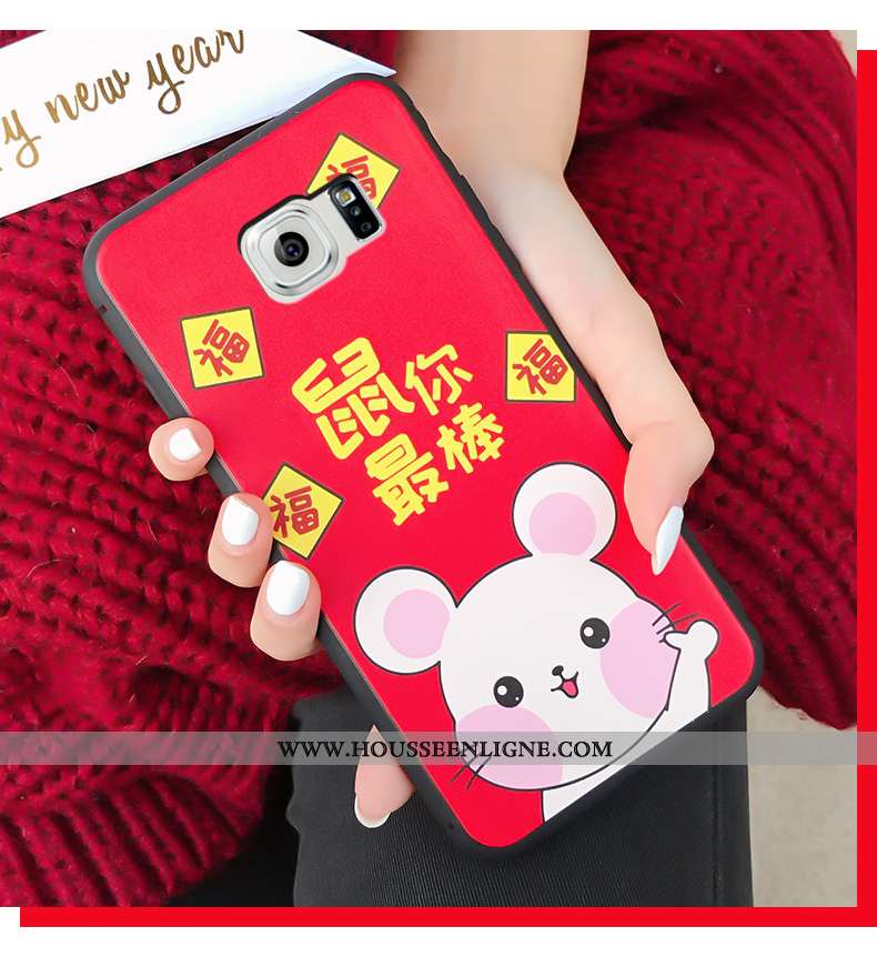 Housse Samsung Galaxy S6 Fluide Doux Protection Étui Coque Dessin Animé Membrane Téléphone Portable 