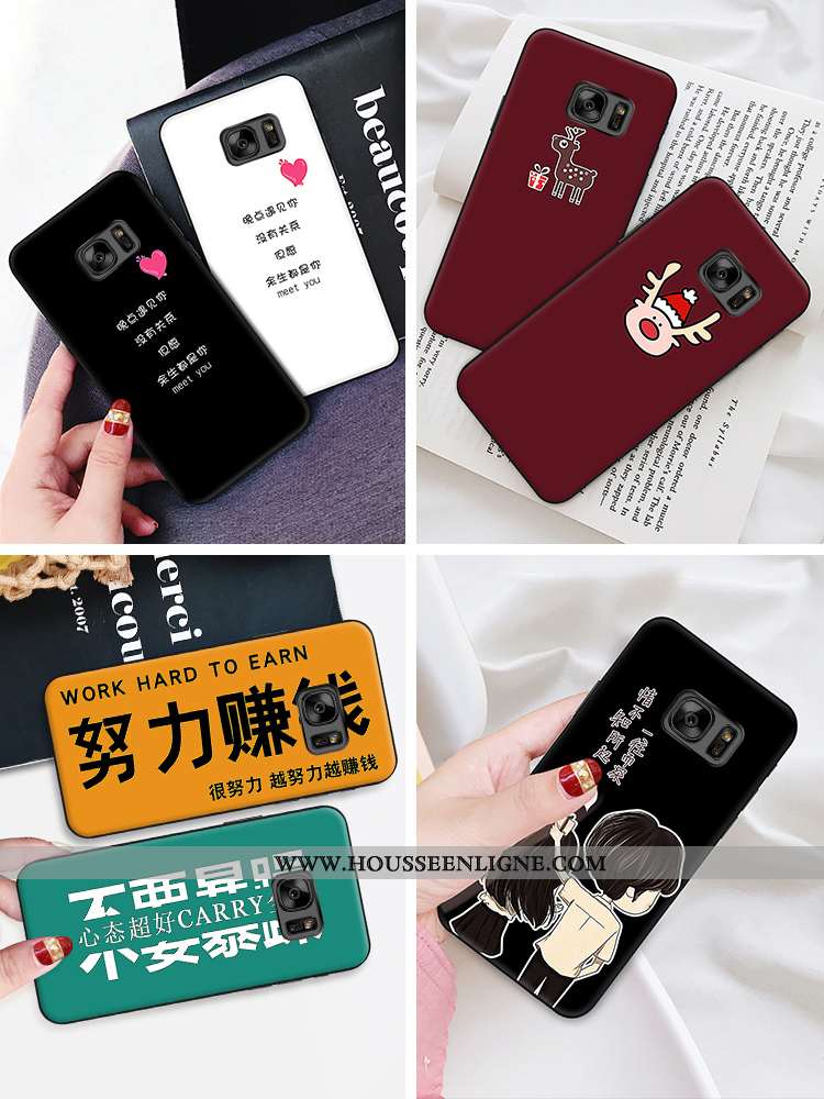 Housse Samsung Galaxy S6 Protection Personnalité Fluide Doux Silicone Étui Téléphone Portable Nouvea