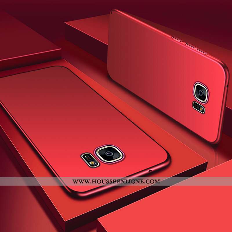 Housse Samsung Galaxy S7 Délavé En Daim Personnalité Étui Créatif Étoile Net Rouge Téléphone Portabl