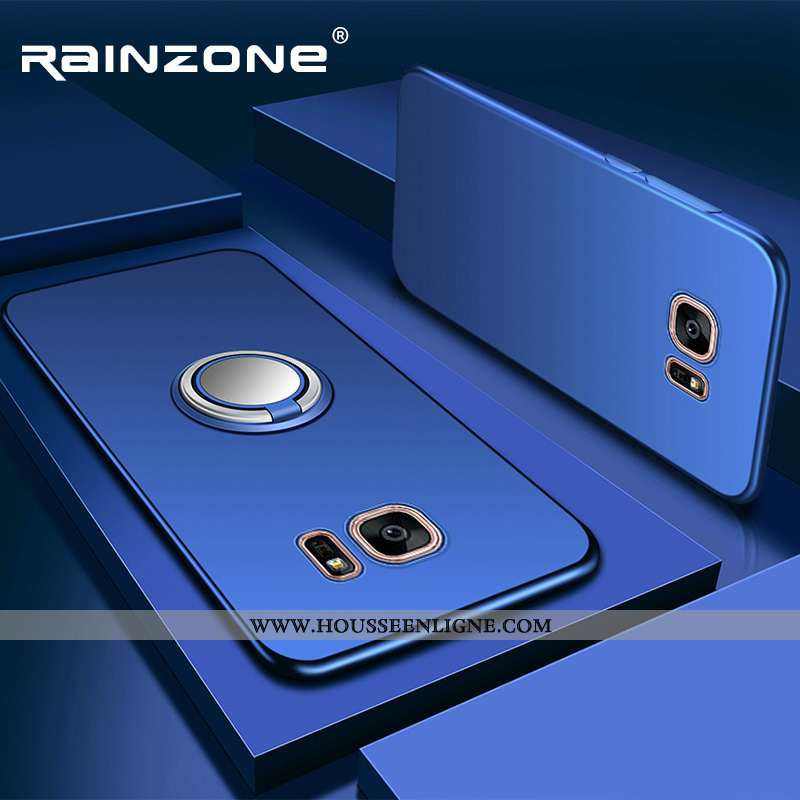 Housse Samsung Galaxy S7 Edge Coque En Silicone Protection Bleu Incassable Téléphone Portable Étoile